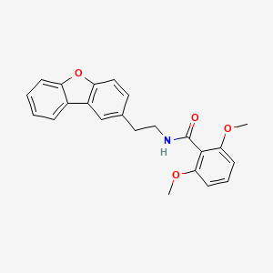 molecular formula C23H21NO4 B5808470 N-[2-(dibenzo[b,d]furan-2-yl)ethyl]-2,6-dimethoxybenzamide 