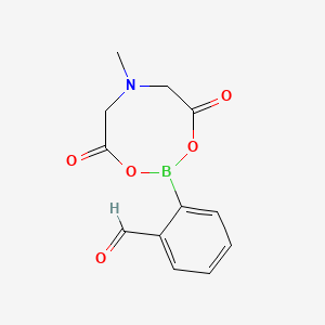molecular formula C12H12BNO5 B580849 2-(6-Methyl-4,8-dioxo-1,3,6,2-dioxazaborocan-2-yl)benzaldehyde CAS No. 1257651-51-6