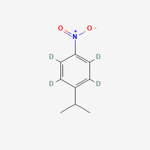 molecular formula C9H11NO2 B580853 2-(4-Nitrophenyl-d4)propane CAS No. 1219803-36-7