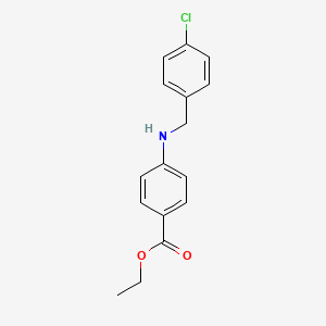 molecular formula C16H16ClNO2 B5808571 Ethyl 4-(4-chlorobenzylamino)-benzoate CAS No. 64288-19-3