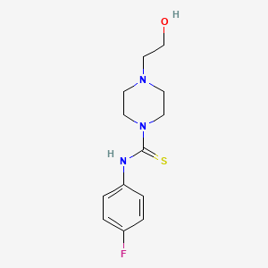 molecular formula C13H18FN3OS B5808578 N-(4-fluorophenyl)-4-(2-hydroxyethyl)piperazine-1-carbothioamide 