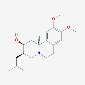 molecular formula C19H29NO3 B058086 (2S,3R,11bR)-3-Isobutyl-9,10-dimethoxy-2,3,4,6,7,11b-hexahydro-1H-pyrido[2,1-a]isoquinolin-2-ol CAS No. 924854-60-4