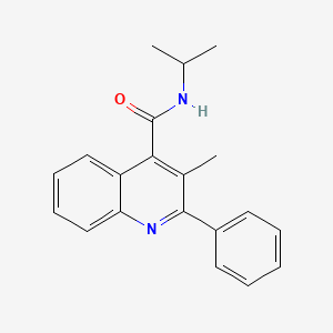 molecular formula C20H20N2O B5808667 N-isopropyl-3-methyl-2-phenyl-4-quinolinecarboxamide 