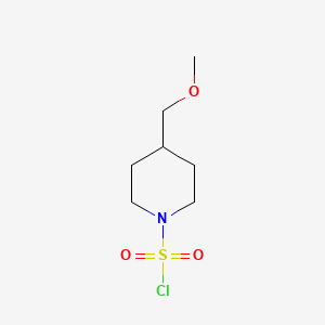 molecular formula C7H14ClNO3S B580869 4-(Methoxymethyl)piperidine-1-sulfonyl chloride CAS No. 1243250-01-2