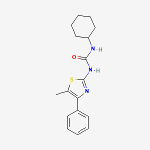 molecular formula C17H21N3OS B5808720 N-cyclohexyl-N'-(5-methyl-4-phenyl-1,3-thiazol-2-yl)urea 