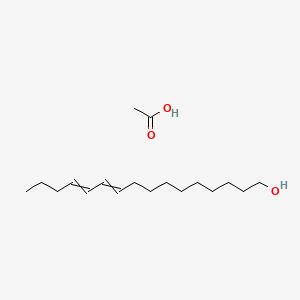 molecular formula C18H34O3 B580873 10,12-Hexadecadien-1-ol, acetate, (Z,E)- CAS No. 63025-06-9