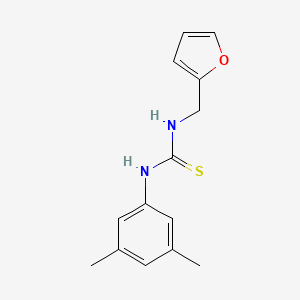 molecular formula C14H16N2OS B5808765 N-(3,5-dimethylphenyl)-N'-(2-furylmethyl)thiourea 