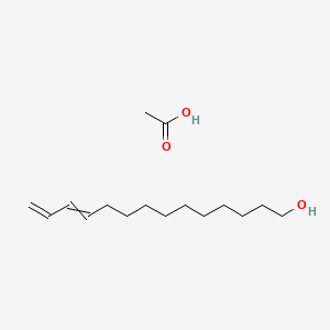 molecular formula C16H30O3 B580877 11,13-Tetradecadien-1-ol, acetate, (11E)- CAS No. 80625-43-0