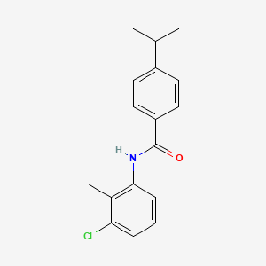molecular formula C17H18ClNO B5808772 N-(3-chloro-2-methylphenyl)-4-(propan-2-yl)benzamide 