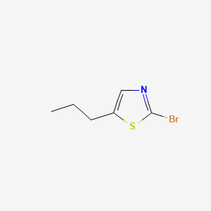molecular formula C6H8BrNS B580878 2-Bromo-5-propylthiazole CAS No. 1215072-43-7