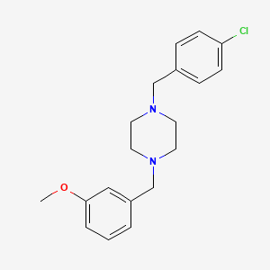 molecular formula C19H23ClN2O B5808832 1-(4-chlorobenzyl)-4-(3-methoxybenzyl)piperazine 
