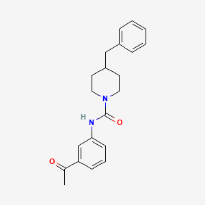molecular formula C21H24N2O2 B5808863 N-(3-acetylphenyl)-4-benzylpiperidine-1-carboxamide 