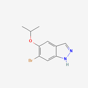 molecular formula C10H11BrN2O B580893 6-Bromo-5-isopropoxy-1H-indazole CAS No. 1374651-77-0