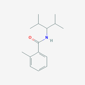 molecular formula C15H23NO B5808935 N-(2,4-dimethylpentan-3-yl)-2-methylbenzamide 