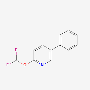 molecular formula C12H9F2NO B580896 2-(Difluoromethoxy)-5-phenylpyridine CAS No. 1214323-29-1