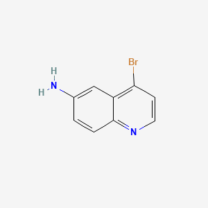 molecular formula C9H7BrN2 B580902 4-溴喹啉-6-胺 CAS No. 1260785-25-8