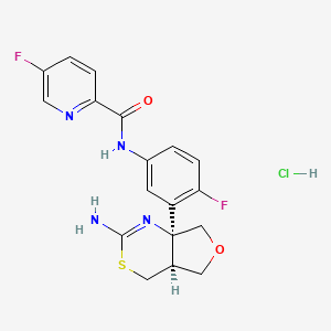 molecular formula C18H17ClF2N4O2S B580903 LY2886721 hydrochloride CAS No. 1262036-49-6