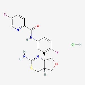 molecular formula C18H17ClF2N4O2S B580903 LY-2886721 hydrochloride CAS No. 1262036-49-6