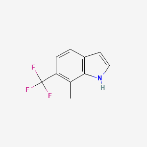 molecular formula C10H8F3N B580905 7-Methyl-6-(trifluoromethyl)-1H-indole CAS No. 1360885-98-8