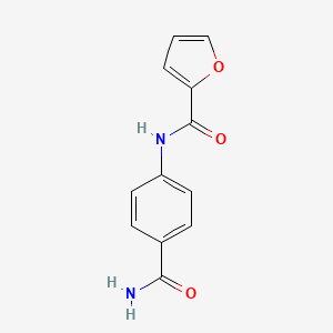 molecular formula C12H10N2O3 B5809056 N-(4-carbamoylphenyl)furan-2-carboxamide 