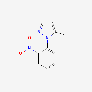molecular formula C10H9N3O2 B580910 5-甲基-1-(2-硝基苯基)-1H-吡唑 CAS No. 1247439-67-3
