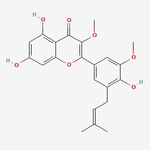 molecular formula C22H22O7 B580911 Dodoviscin J CAS No. 1372527-42-8
