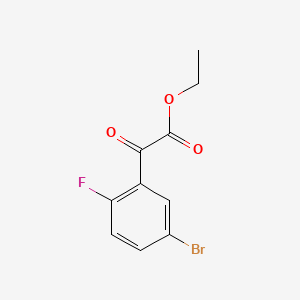 molecular formula C10H8BrFO3 B580913 Ethyl 2-(5-bromo-2-fluorophenyl)-2-oxoacetate CAS No. 668969-68-4