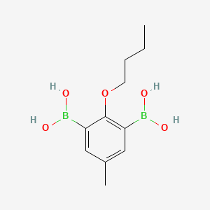 molecular formula C11H18B2O5 B580916 2-Butoxy-5-methyl-1,3-phenylenediboronic acid CAS No. 1256354-95-6