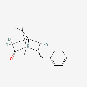 molecular formula C18H22O B580917 4-Methylbenzylidene camphor-d4 