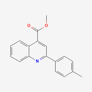 molecular formula C18H15NO2 B5809201 Methyl 2-(4-methylphenyl)quinoline-4-carboxylate 