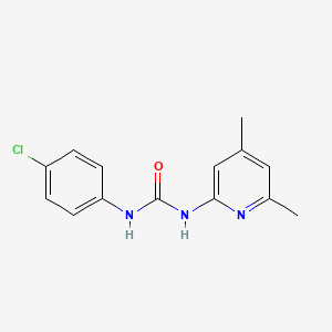 molecular formula C14H14ClN3O B5809219 N-(4-CHLOROPHENYL)-N'-(4,6-DIMETHYL-2-PYRIDYL)UREA 