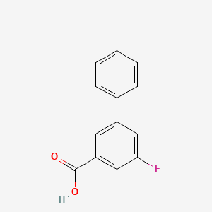 molecular formula C14H11FO2 B580934 5-Fluoro-3-(4-methylphenyl)benzoic acid CAS No. 1261978-89-5