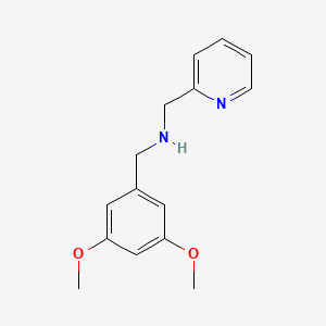 molecular formula C15H18N2O2 B5809356 N-[(3,5-dimethoxyphenyl)methyl]-1-pyridin-2-ylmethanamine 