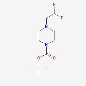 molecular formula C11H20F2N2O2 B580936 tert-Butyl 4-(2,2-difluoroethyl)piperazine-1-carboxylate CAS No. 1225380-87-9