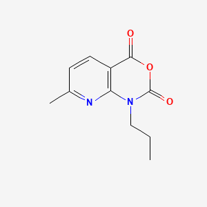 molecular formula C11H12N2O3 B580938 7-Methyl-1-propyl-1H-pyrido[2,3-d][1,3]oxazine-2,4-dione CAS No. 1253789-11-5