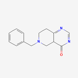 molecular formula C14H15N3O B580944 6-Benzyl-5,6,7,8-tetrahydropyrido[4,3-D]pyrimidin-4(4AH)-one CAS No. 1311254-72-4