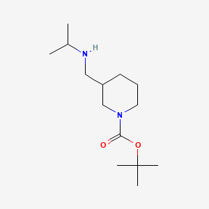 molecular formula C14H28N2O2 B580945 tert-Butyl 3-((isopropylamino)methyl)piperidine-1-carboxylate CAS No. 1289386-34-0