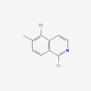 molecular formula C10H7BrClN B580948 5-Bromo-1-chloro-6-methylisoquinoline CAS No. 1245647-25-9