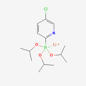 molecular formula C14H24BClLiNO3 B580949 Lithium triisopropyl 2-(5-chloropyridyl)borate CAS No. 1256364-35-8