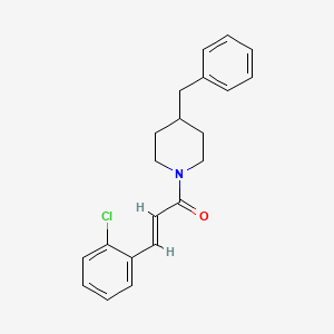 molecular formula C21H22ClNO B5809560 (E)-1-(4-BENZYLPIPERIDINO)-3-(2-CHLOROPHENYL)-2-PROPEN-1-ONE 