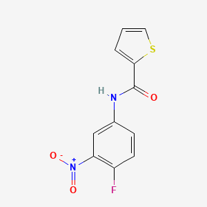 molecular formula C11H7FN2O3S B5809561 N-(4-fluoro-3-nitrophenyl)thiophene-2-carboxamide 