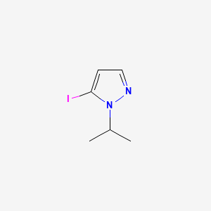 molecular formula C6H9IN2 B580958 5-碘-1-异丙基吡唑 CAS No. 1345471-54-6