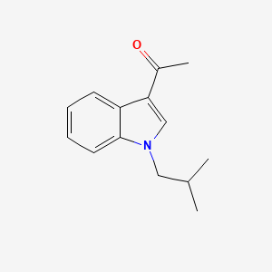 molecular formula C14H17NO B580959 1-[1-(2-Methylpropyl)-1H-indol-3-yl]ethanone CAS No. 1226853-99-1
