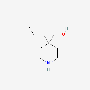 molecular formula C9H19NO B580967 (4-丙基-4-哌啶基)甲醇 CAS No. 1243250-07-8