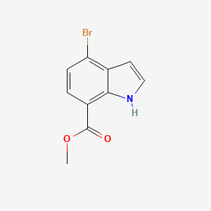molecular formula C10H8BrNO2 B580968 Methyl 4-bromo-1H-indole-7-carboxylate CAS No. 1224724-39-3