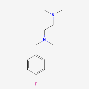 molecular formula C12H19FN2 B5809702 N'-[(4-fluorophenyl)methyl]-N,N,N'-trimethylethane-1,2-diamine 