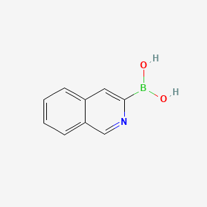 molecular formula C9H8BNO2 B580977 Isoquinolin-3-ylboronic acid CAS No. 1219080-59-7