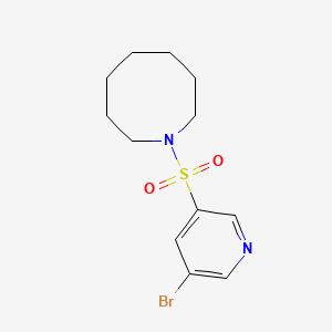 molecular formula C12H17BrN2O2S B580982 1-(5-Bromopyridin-3-ylsulfonyl)azocane CAS No. 1304452-30-9