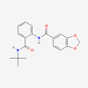 molecular formula C19H20N2O4 B5809833 N-[2-(tert-butylcarbamoyl)phenyl]-1,3-benzodioxole-5-carboxamide 