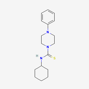 molecular formula C17H25N3S B5809874 N-cyclohexyl-4-phenylpiperazine-1-carbothioamide 
